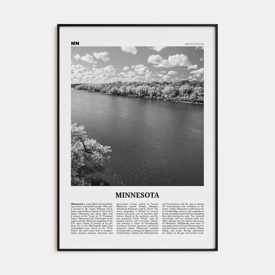 Minnesota Travel B&W No 4 Poster