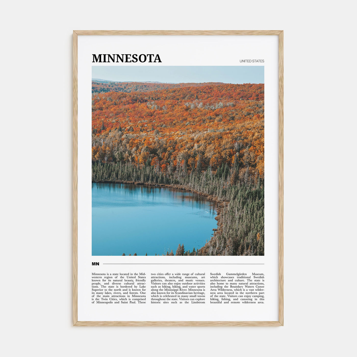 Minnesota Travel Color No 2 Poster