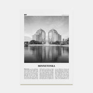 Minnetonka Travel B&W Poster