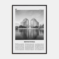 Minnetonka Travel B&W Poster