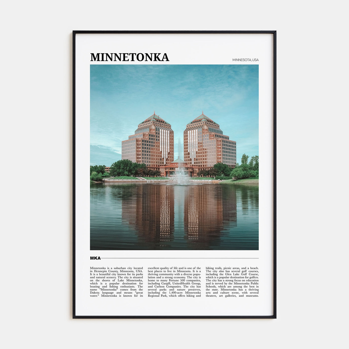 Minnetonka Travel Color Poster