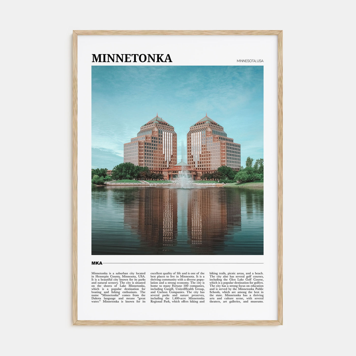 Minnetonka Travel Color Poster