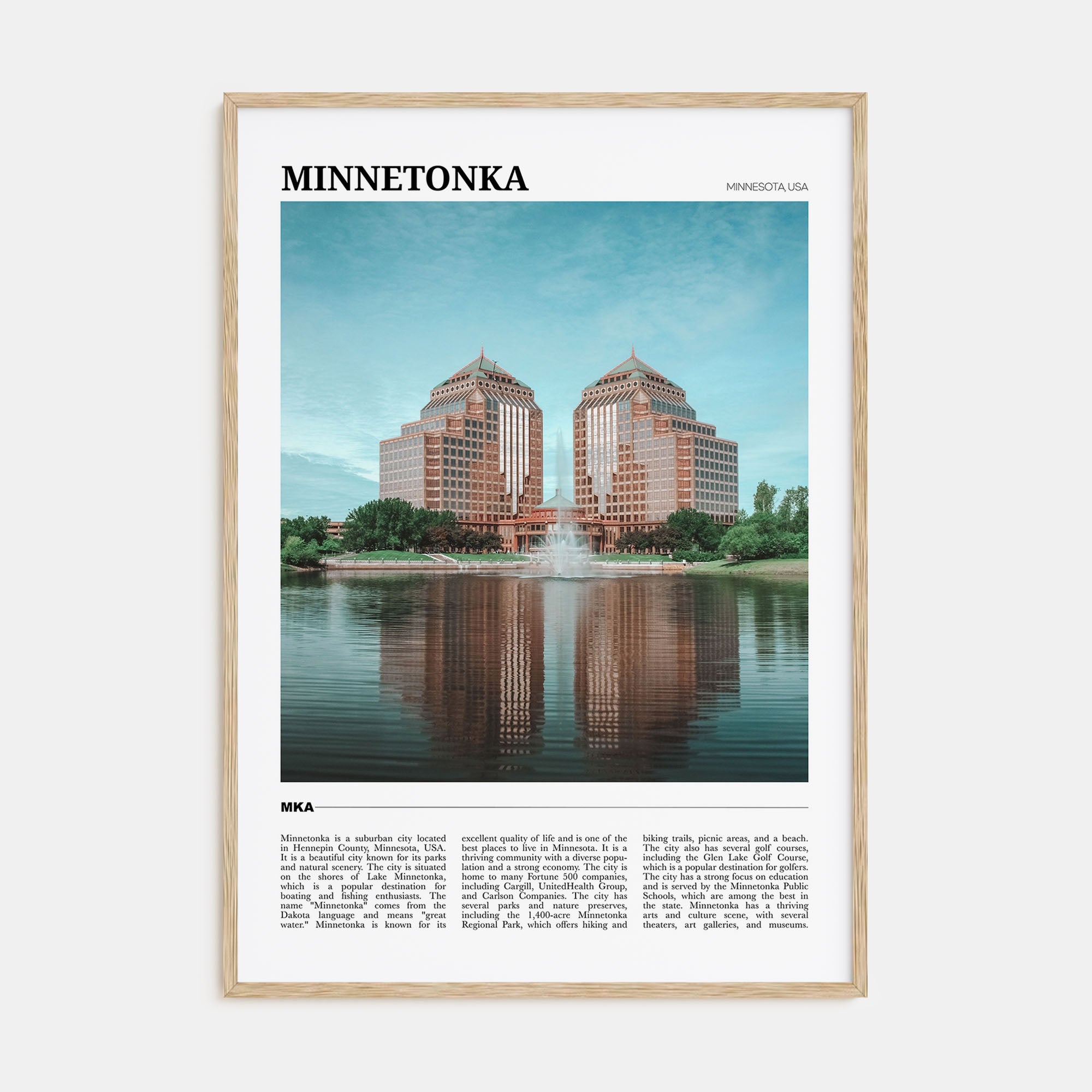 Minnetonka Travel Color Poster