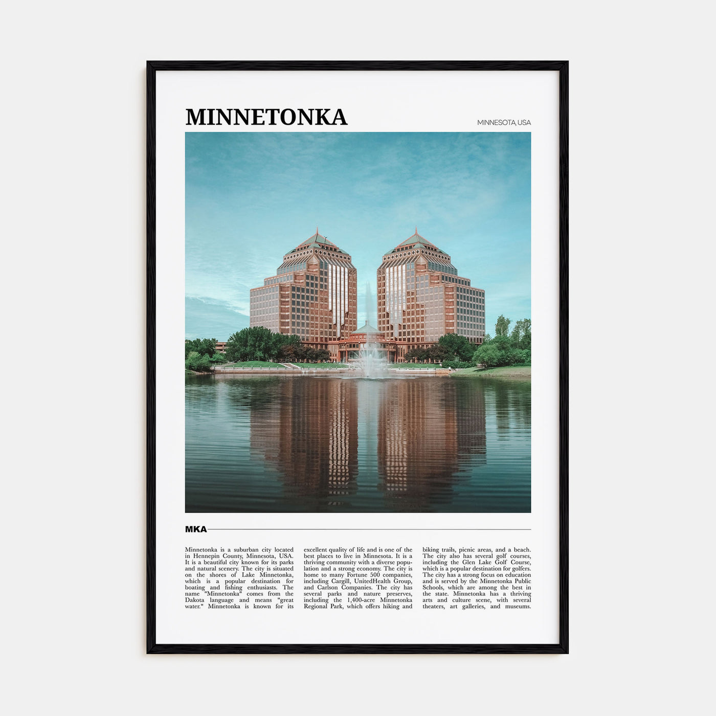 Minnetonka Travel Color Poster