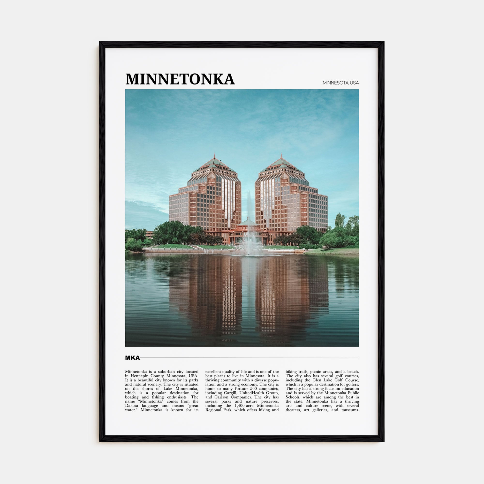Minnetonka Travel Color Poster