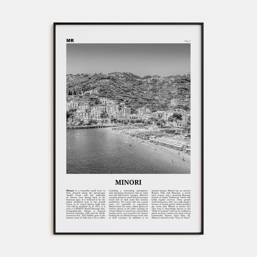Minori Travel B&W Poster