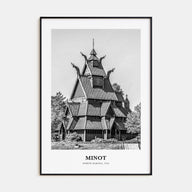 Minot Portrait B&W Poster