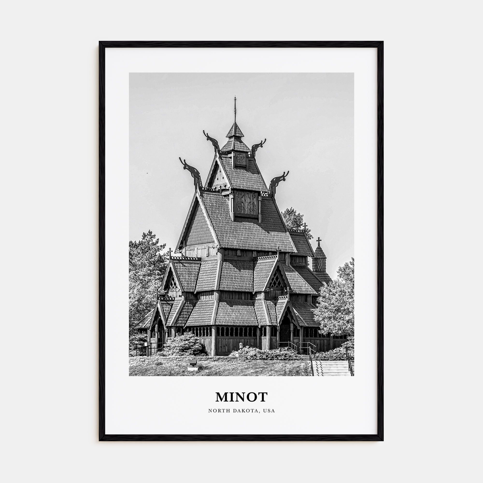 Minot Portrait B&W Poster