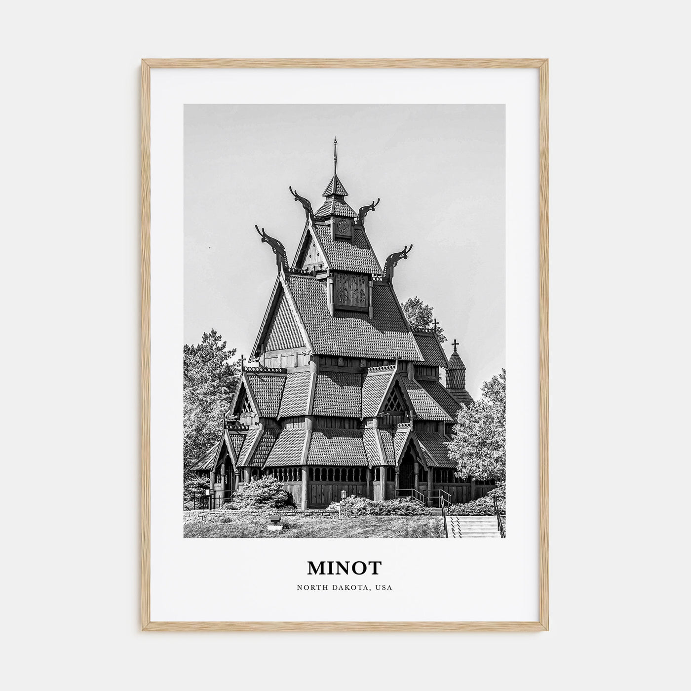 Minot Portrait B&W Poster