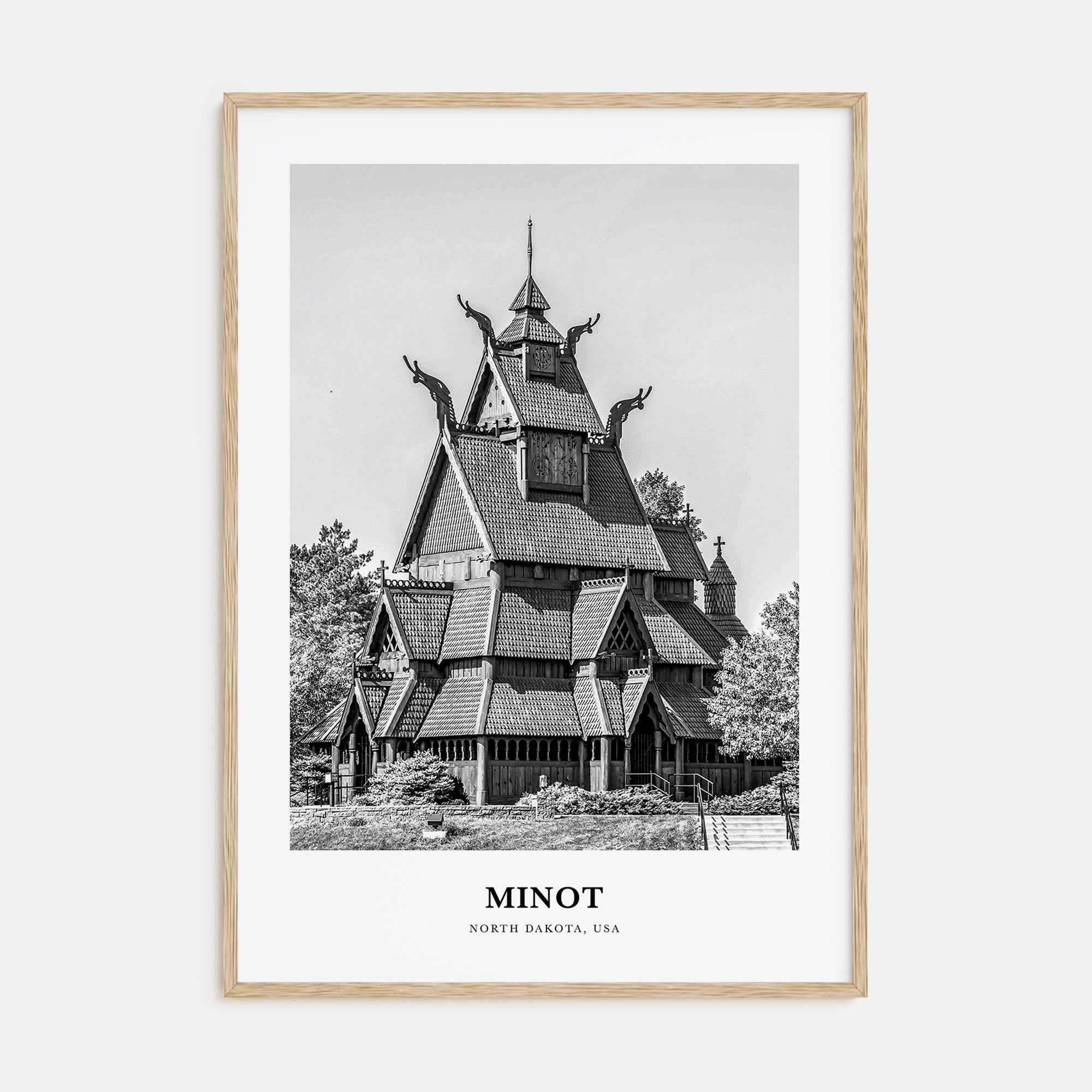 Minot Portrait B&W Poster