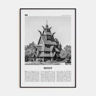 Minot Travel B&W Poster