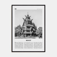 Minot Travel B&W Poster