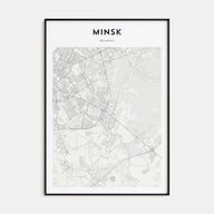 Minsk Map Portrait Poster
