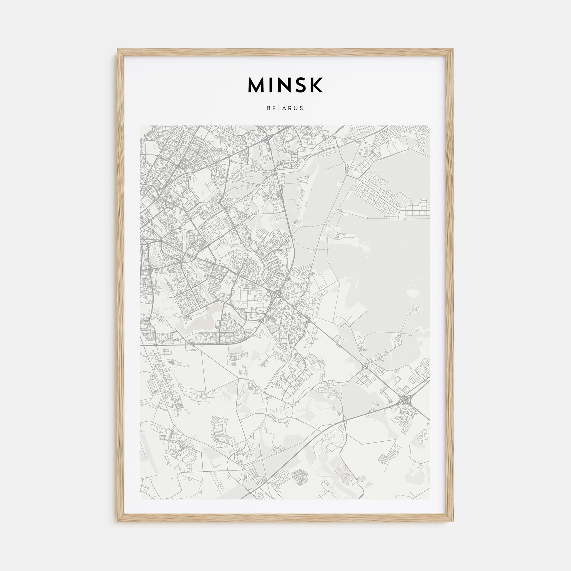 Minsk Map Portrait Poster