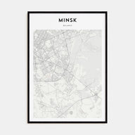 Minsk Map Portrait Poster
