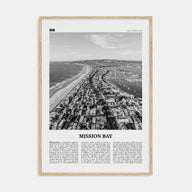 Mission Bay Travel B&W Poster