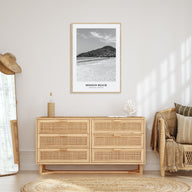 Mission Beach, Queensland Portrait B&W Poster