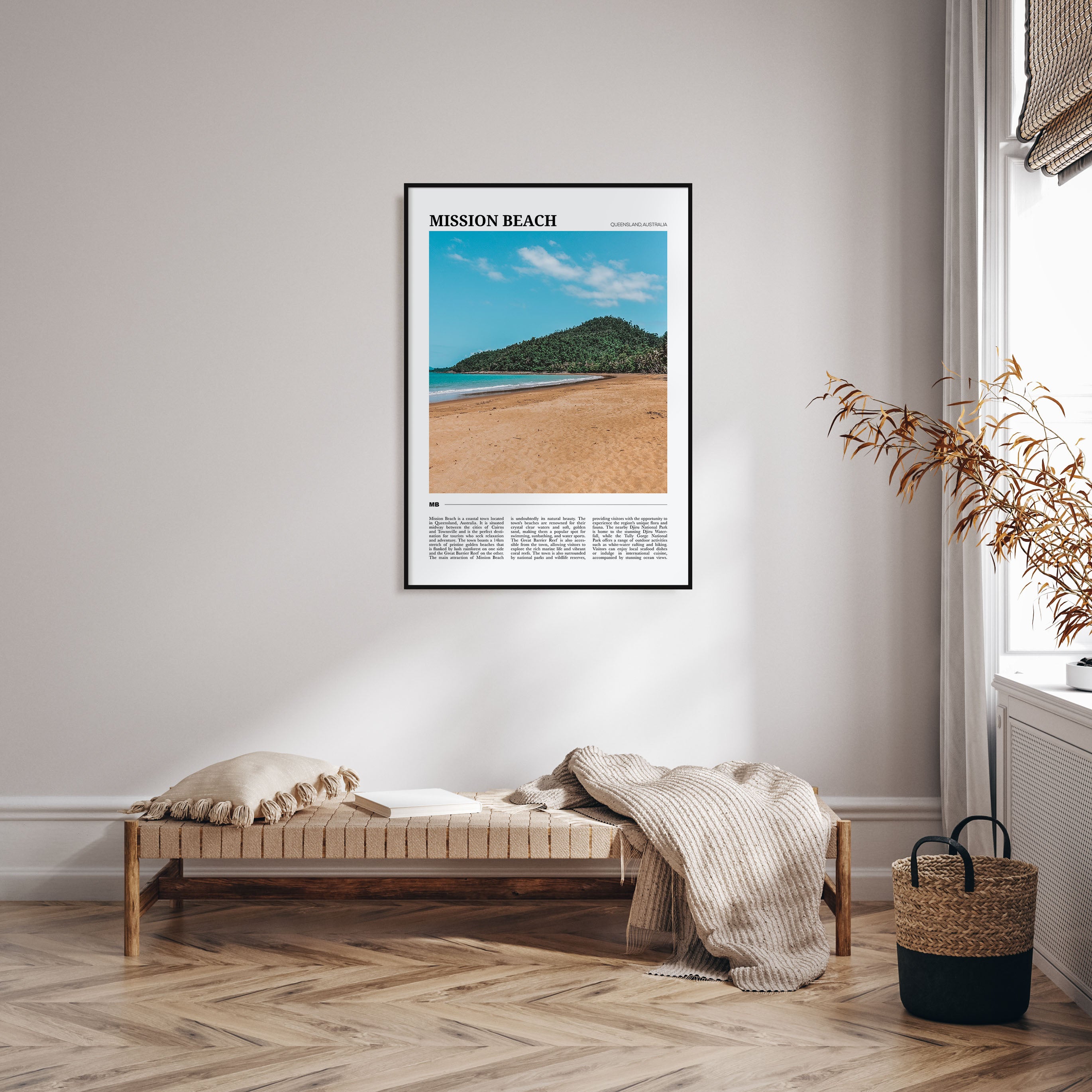 Mission Beach, Queensland Travel Color Poster