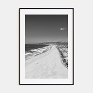 Mission Beach, San Diego Photo B&W Poster