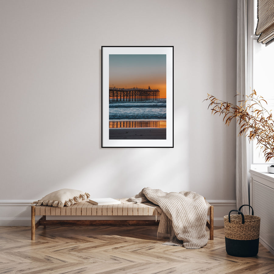 Mission Beach, San Diego Photo Color Poster