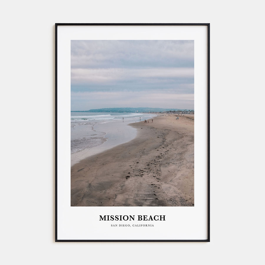 Mission Beach, San Diego Portrait Color No 1 Poster