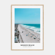 Mission Beach, San Diego Portrait Color No 2 Poster