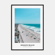 Mission Beach, San Diego Portrait Color No 2 Poster