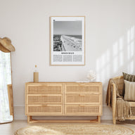 Mission Beach, San Diego Travel B&W No 1 Poster