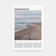 Mission Beach, San Diego Travel Color No 1 Poster