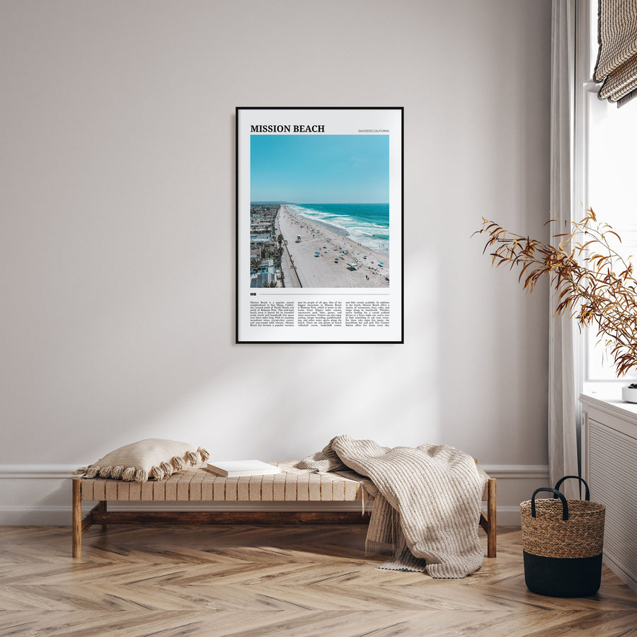 Mission Beach, San Diego Travel Color No 2 Poster