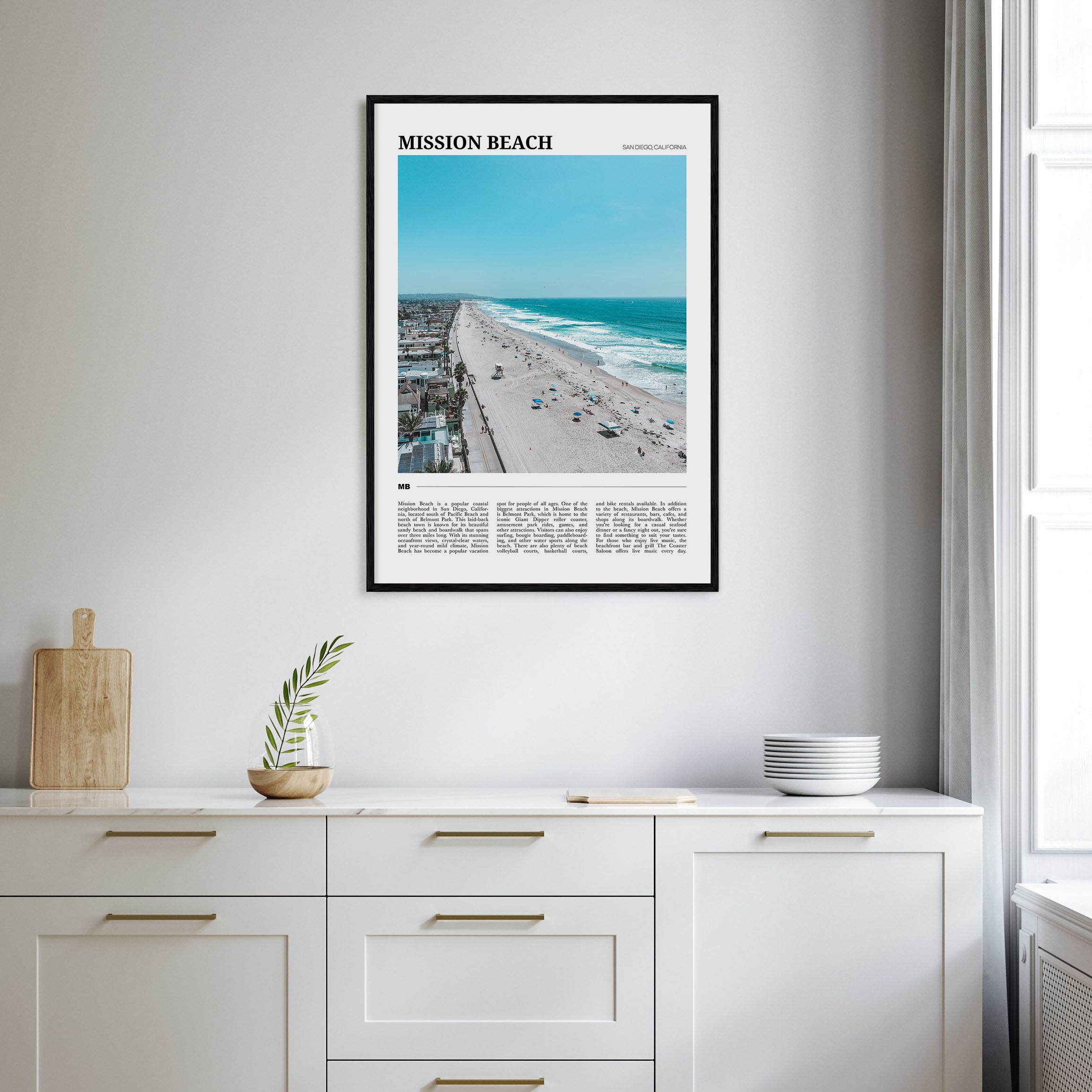 Mission Beach, San Diego Travel Color No 2 Poster