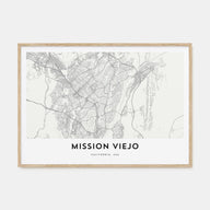 Mission Viejo Map Landscape Poster