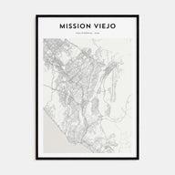 Mission Viejo Map Portrait Poster