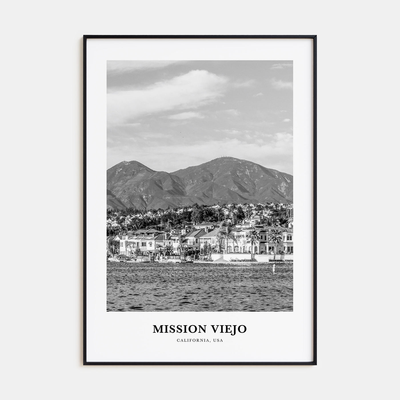 Mission Viejo Portrait B&W Poster