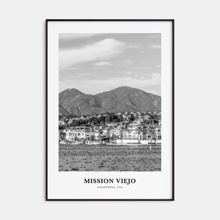 Mission Viejo Portrait B&W Poster