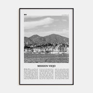 Mission Viejo Travel B&W Poster