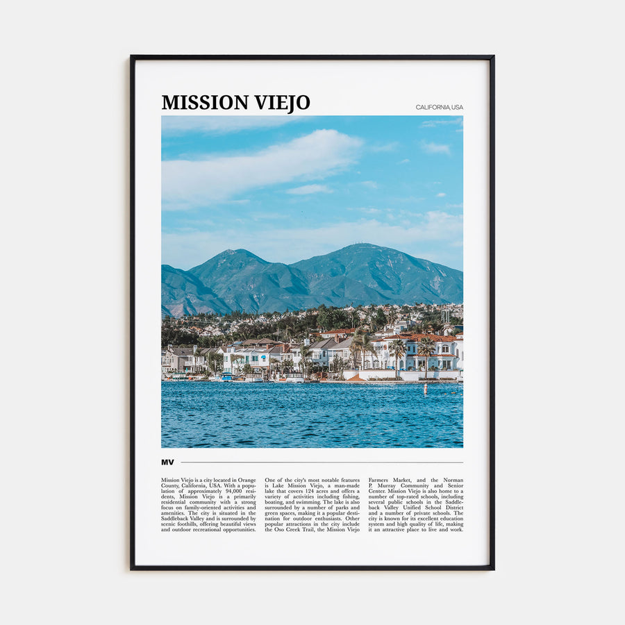 Mission Viejo Travel Color Poster