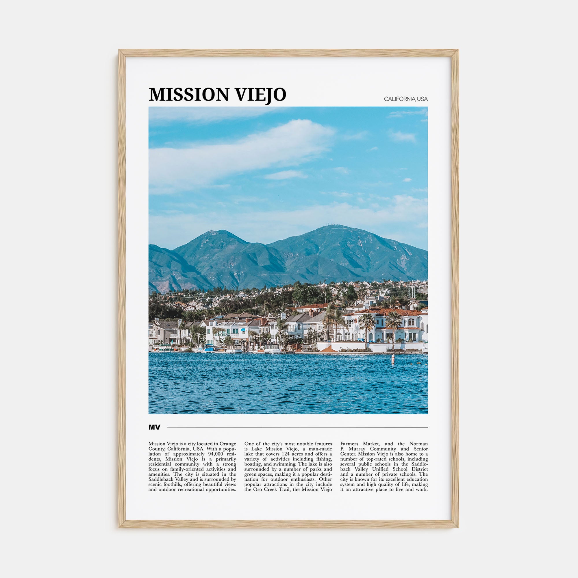 Mission Viejo Travel Color Poster