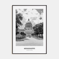 Mississippi Portrait B&W Poster