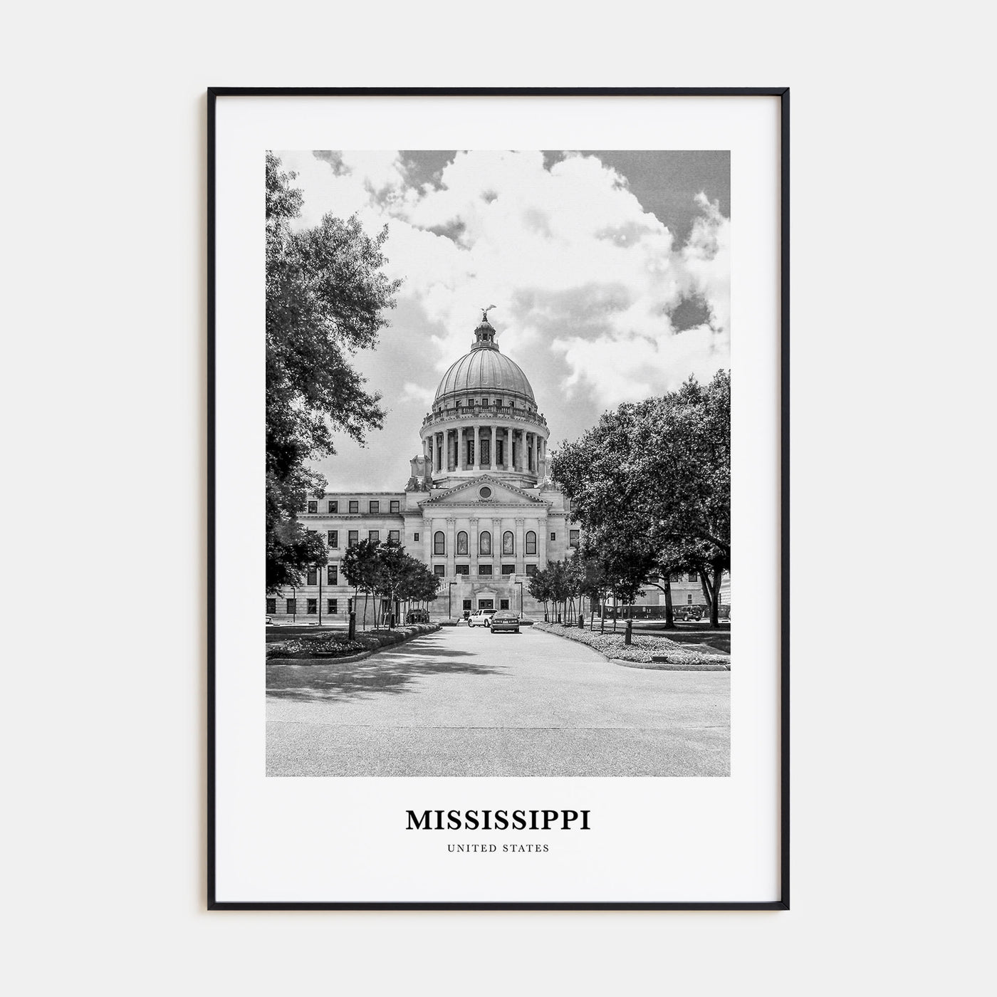 Mississippi Portrait B&W Poster
