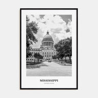 Mississippi Portrait B&W Poster