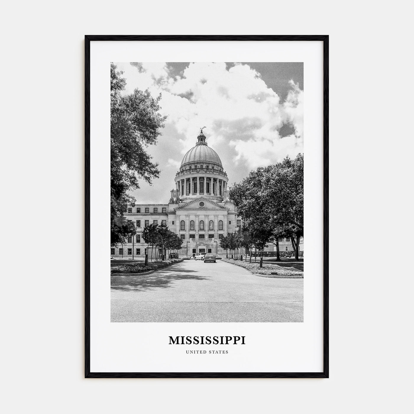 Mississippi Portrait B&W Poster