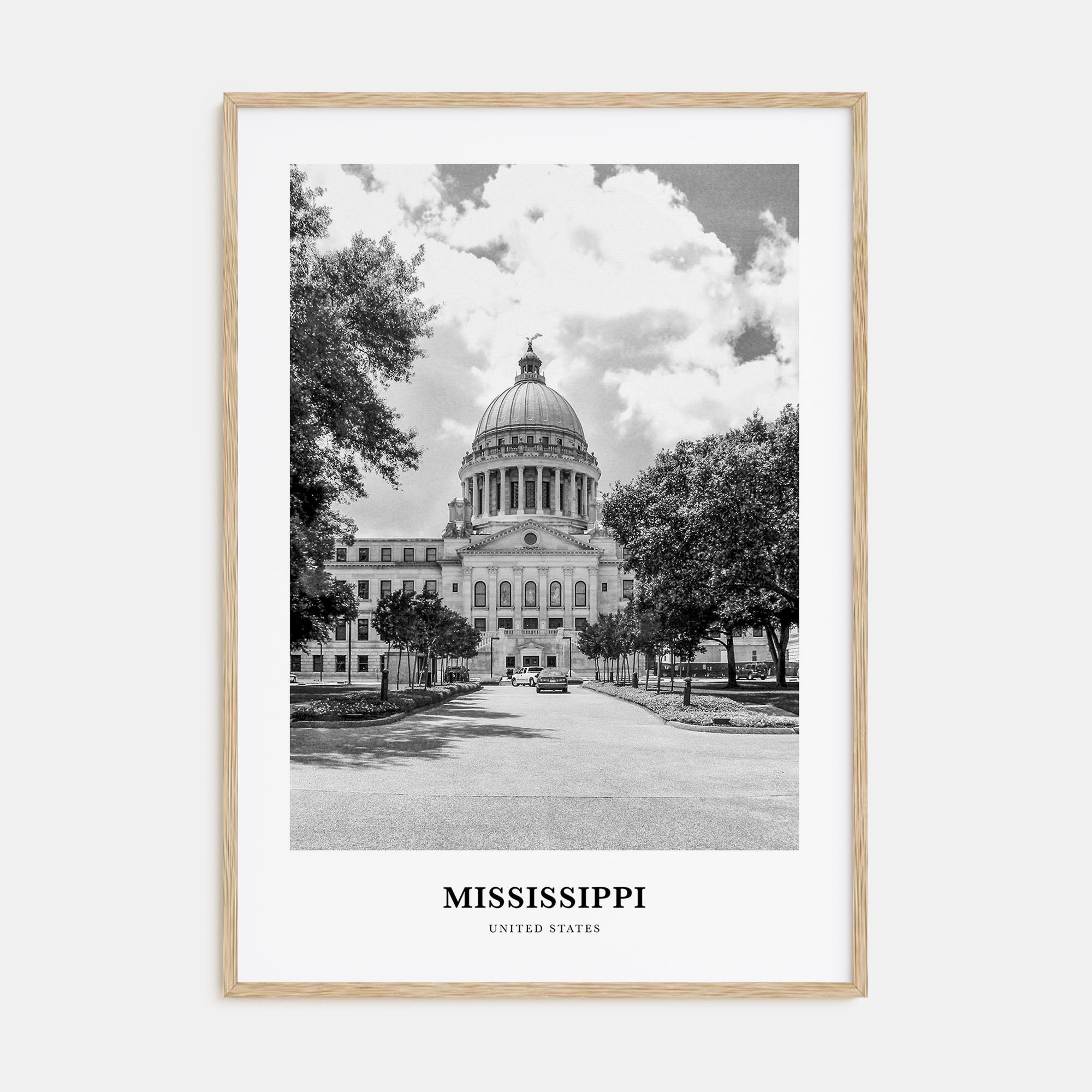 Mississippi Portrait B&W Poster