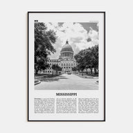 Mississippi Travel B&W No 1 Poster