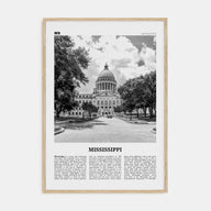 Mississippi Travel B&W No 1 Poster