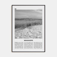 Mississippi Travel B&W No 2 Poster