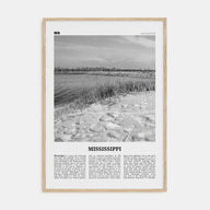 Mississippi Travel B&W No 2 Poster