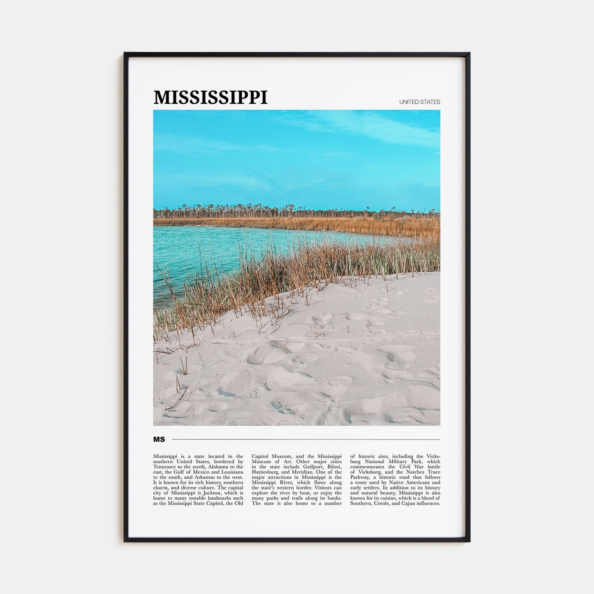 Mississippi Travel Color No 1 Poster