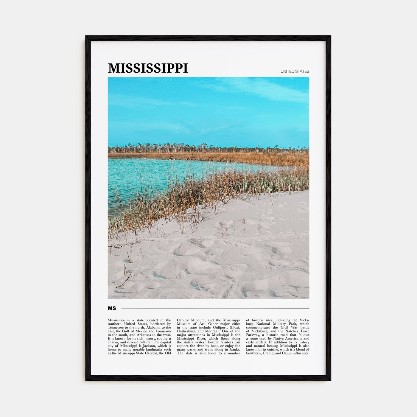 Mississippi Travel Color No 1 Poster