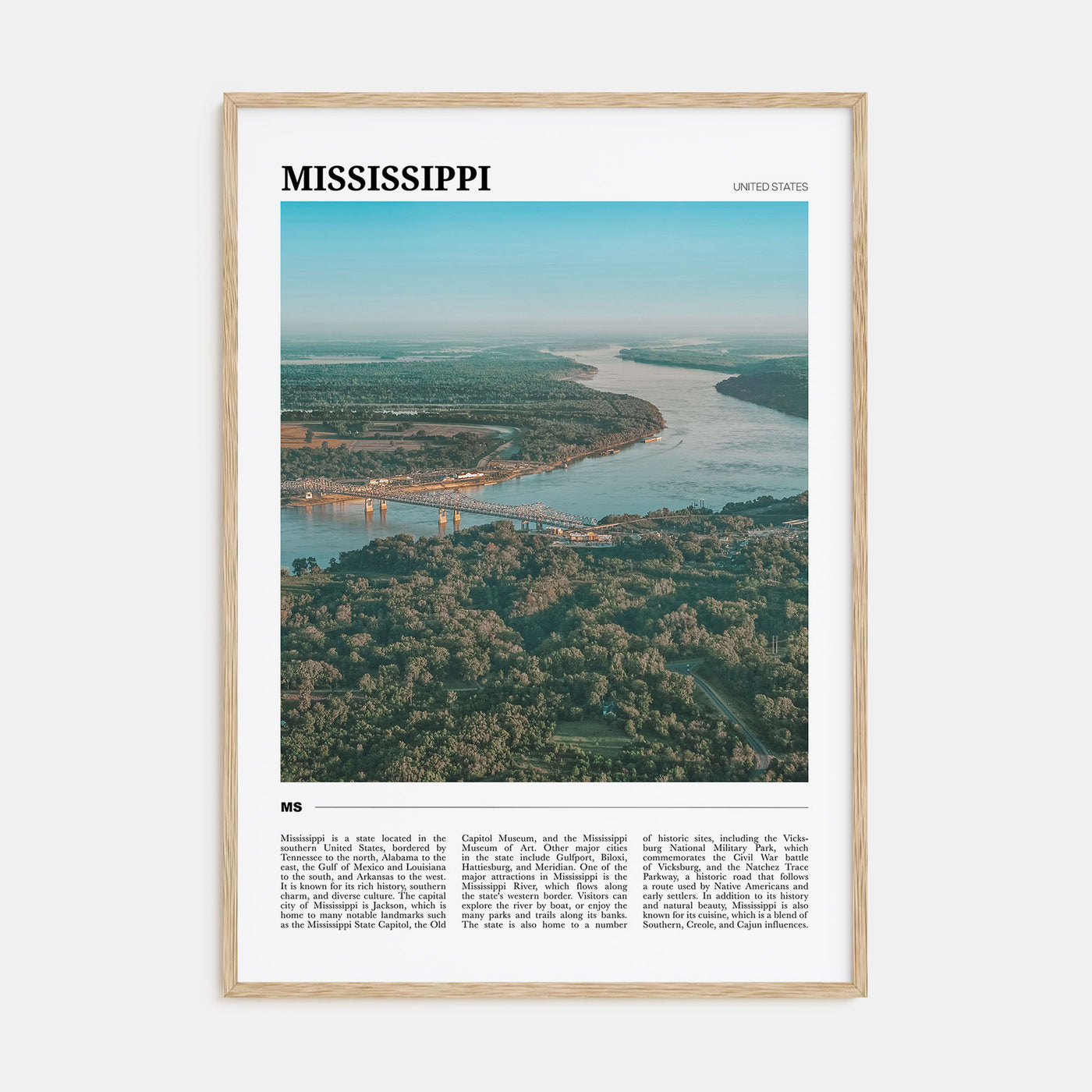 Mississippi Travel Color No 2 Poster